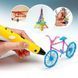 3D ручка з дисплеєм +комплект Экопластика 25 кольорів +трафарети 255f2 фото 9