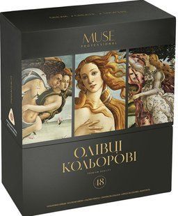 Олівці кольорові тригранні 48 кольорів MUSE 102m-48 фото