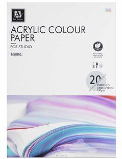 Склейка для акрилу А4 20л. 250г/м2 Art Nation AcrylicColourPaper APA425020 фото