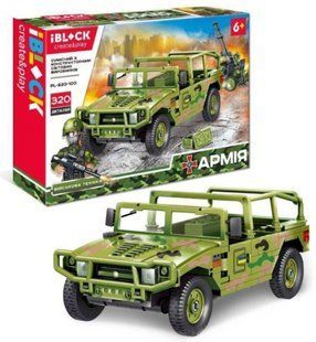 Конструктор IBLOCK Армія Армійський Джип 320 дет PL-920-100 фото