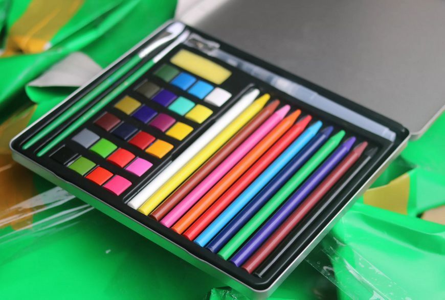 Художественный набор для рисования акварелью из 42 предметов YOVER YV-PWT042 фото