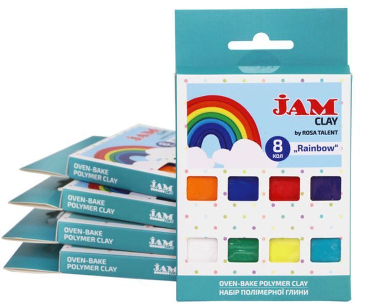 Набор полимерной глины Jam Clay Rainbow 8х20г 5059006 фото