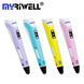 3D ручка Myriwell 2 RP100B (Оригінал) з LCD екраном +комплект пластику 30 кольорів, 300 метрів +трафарети m3010j фото 2