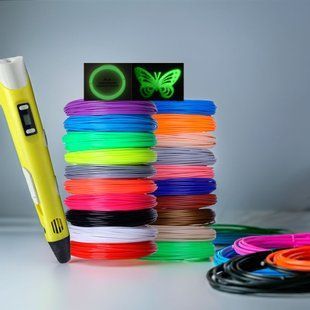 3D ручка c дисплеєм +комплект Экопластика 250 метрів +трафарети 2510j фото