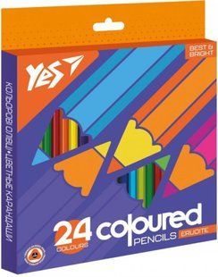 Цветные карандаши Yes Erudite 24 цвета 290644 фото