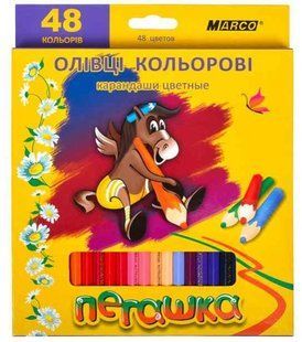 Карандаши цветные Marco Пегашка 48 цветов 1010-48CB фото