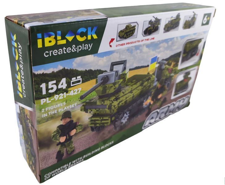 Конструктор Військова техніка 154 деталі IBLOCK PL-921-427 фото