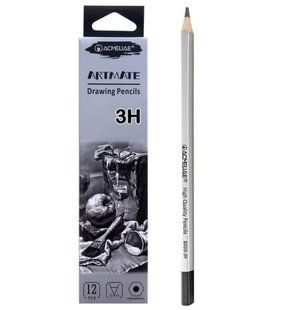 Карандаши чернографитные 3H Artmate Acmeliae 12шт 8000-3H фото