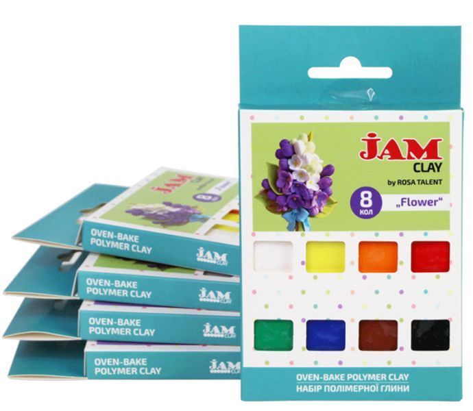 Набор полимерной глины Jam Clay Flower 8х20г 5059007 фото